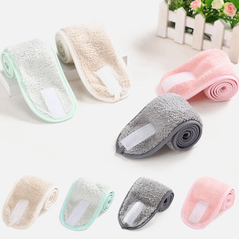 6-Pieces: Women's Face Wash Bath Makeup Hairband Sale Discount