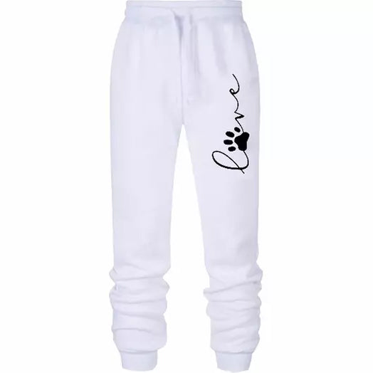 Leo Rosi Women's Love Dog Paw Print Joggers Outlet Buy