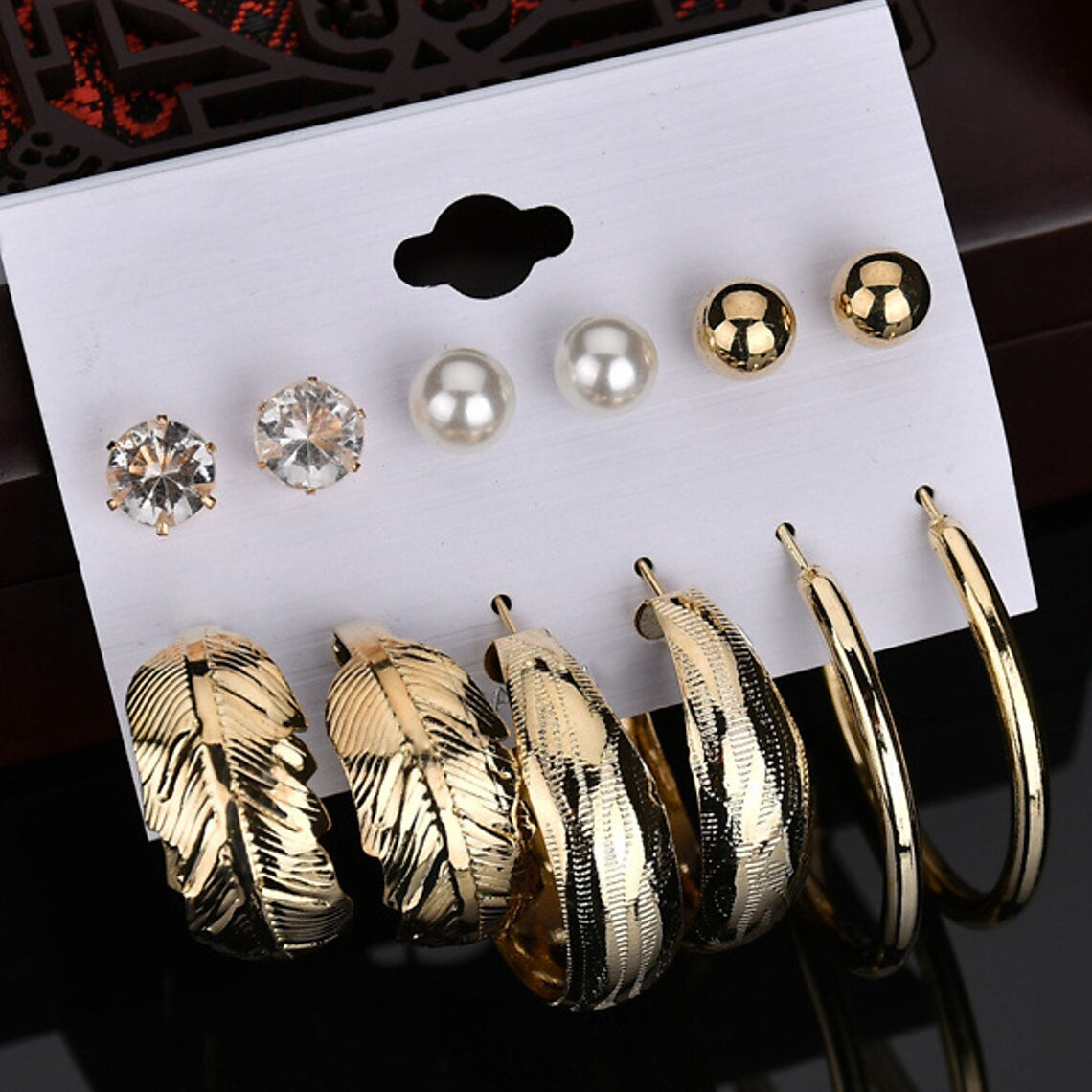 6-Pair: Women's Simple Fashion Modern Trendy Earrings Cheap Good Selling