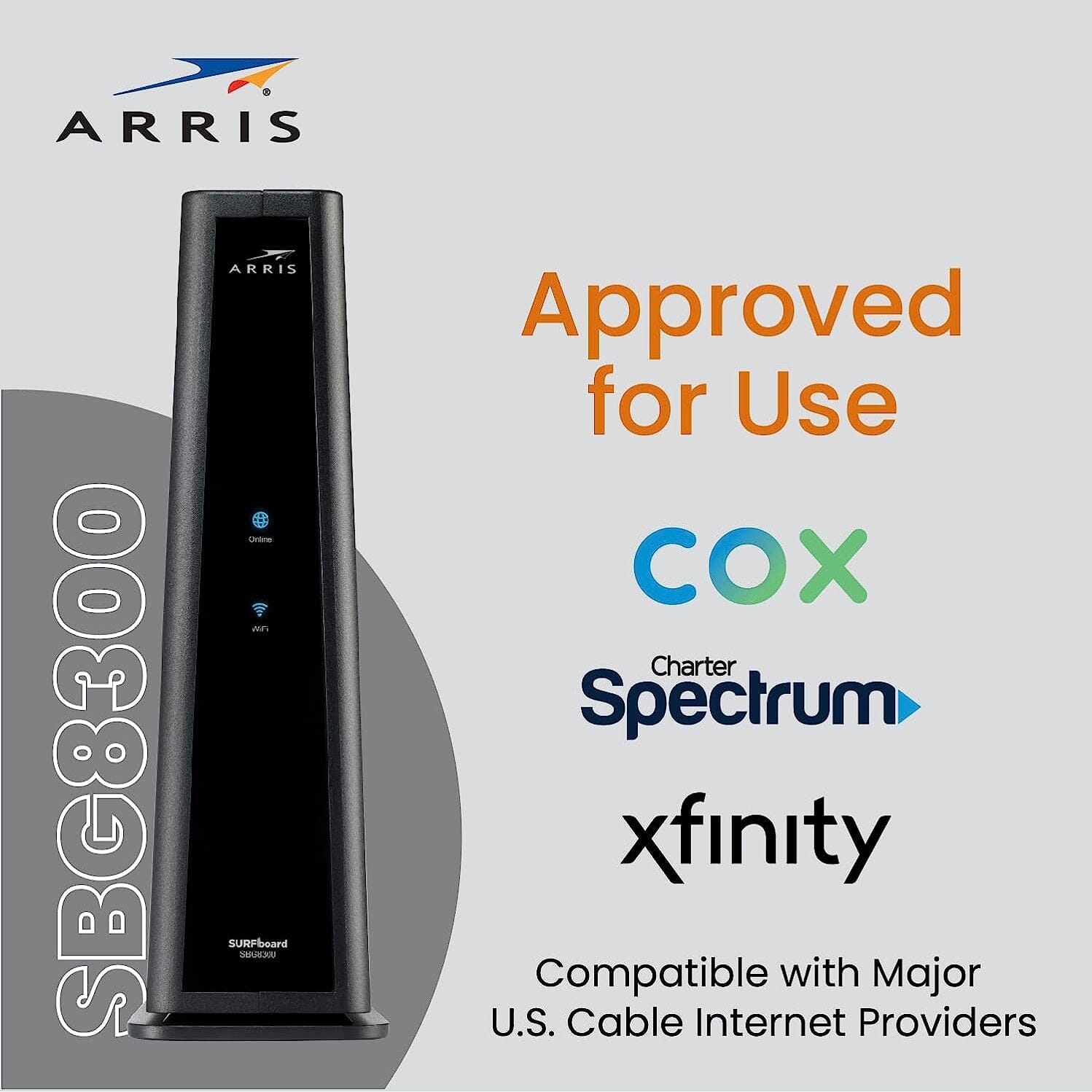 ARRIS SURFboard SBG8300 DOCSIS 3.1 Gigabit Cable Modem & AC2350 Wi-Fi Router (Refurbished) Very Cheap Sale Online