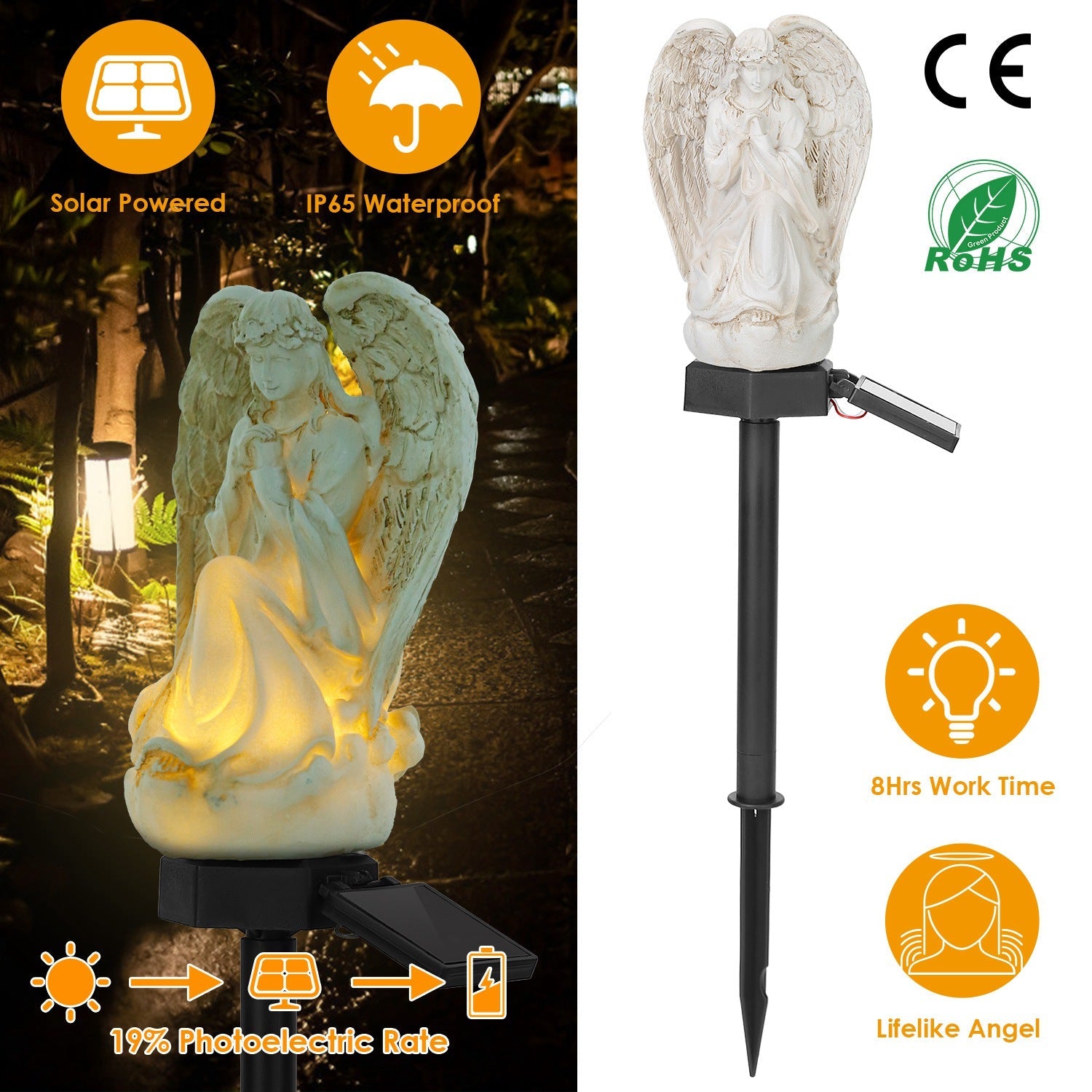 Solar Praying Angle Statue Garden Light Buy Cheap Newest