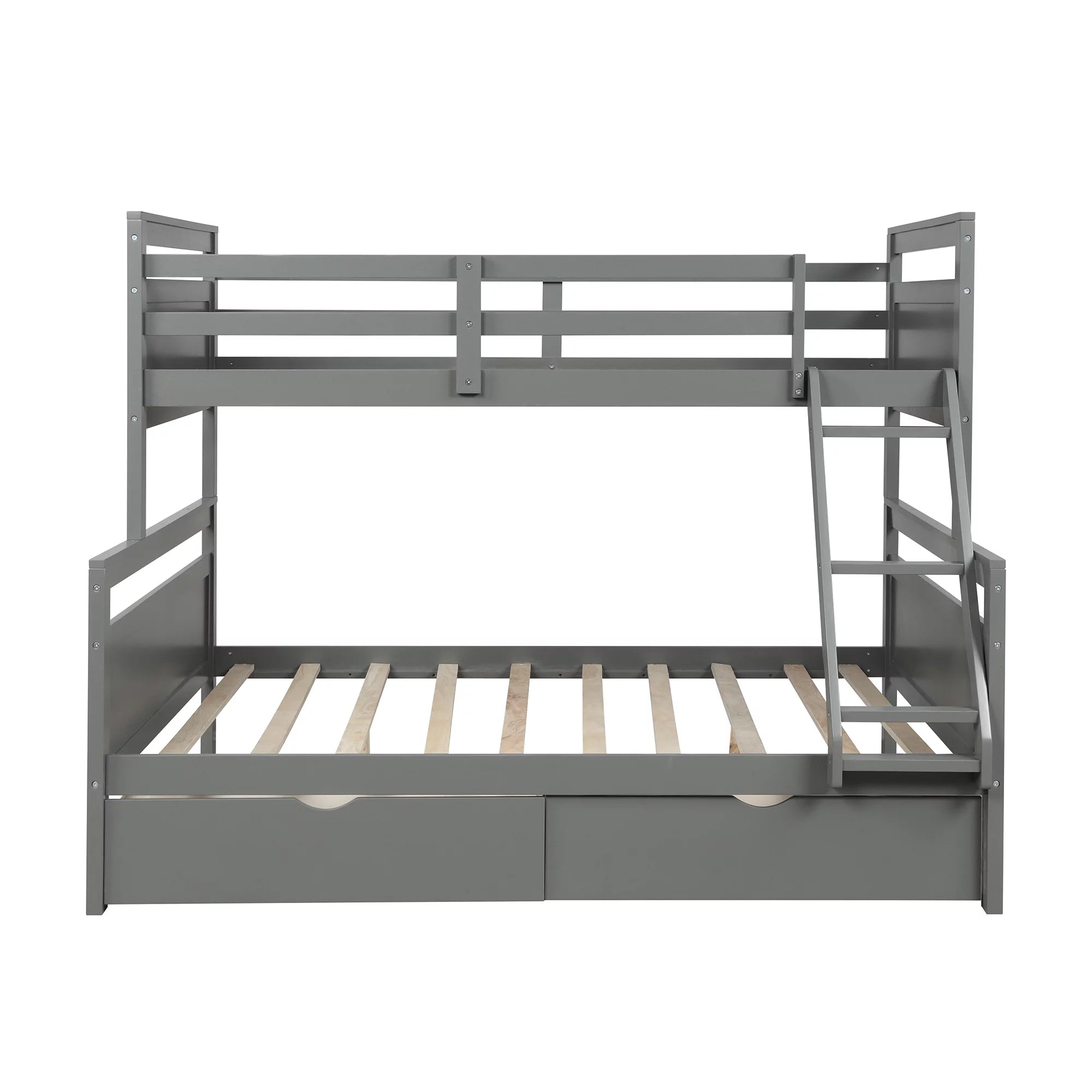 Twin over Full Bunk Bed with 2 Storage Drawers Geniue Stockist Online