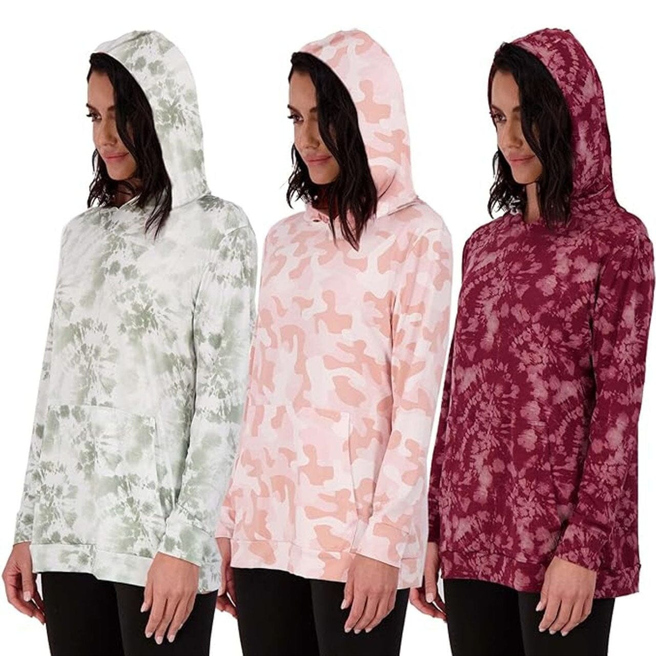 3-Pack: Women's Long Sleeve Pullover Hoodie Buy Cheap Best Place