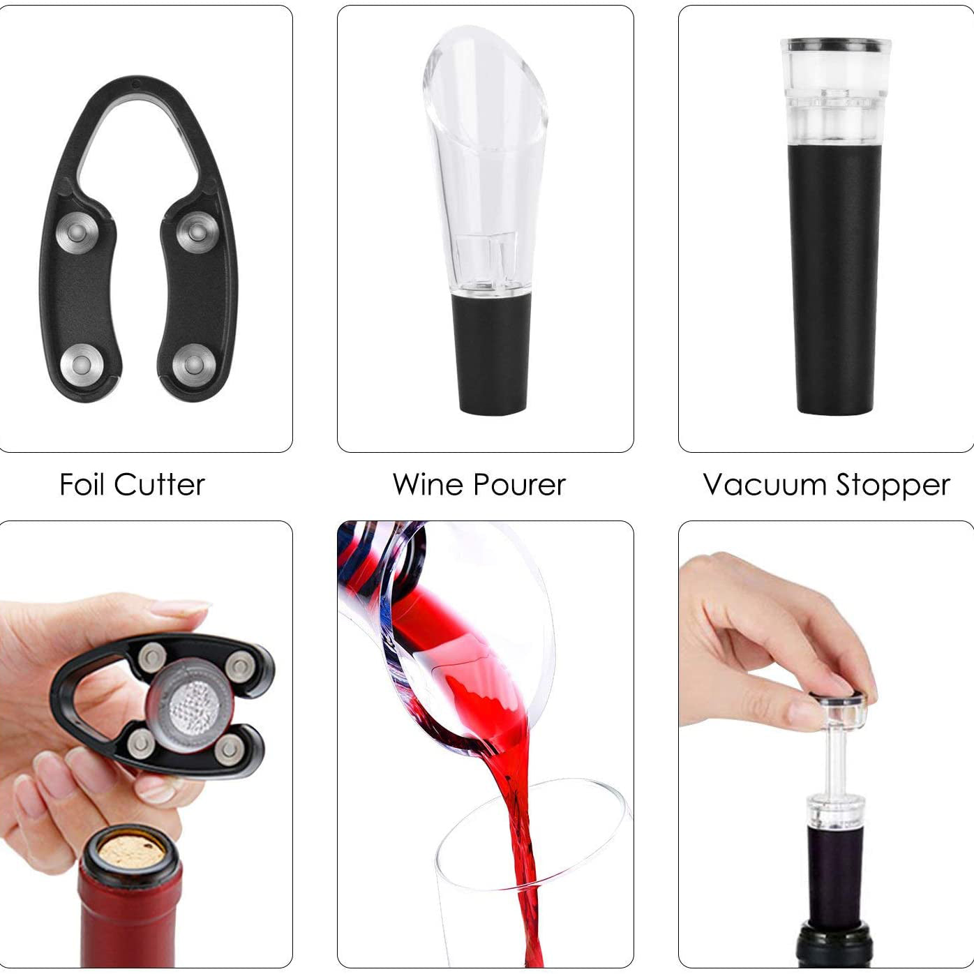 4-Piece Set: Electric Wine Bottle Opener Buy Cheap Big Sale