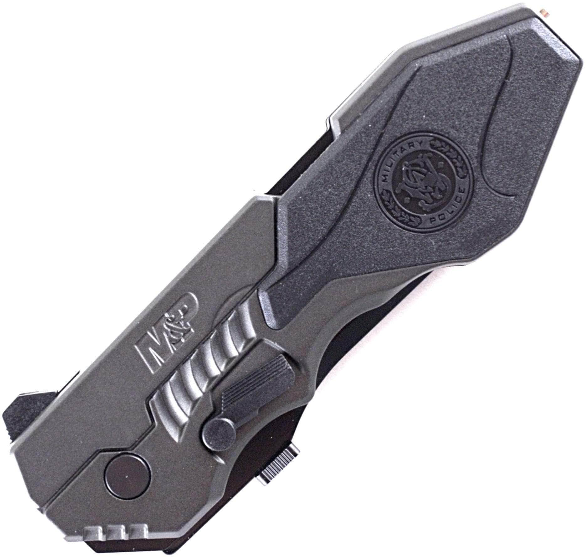 Smith & Wesson M&P Folder, 3.6 MAGIC Assisted Combo Blade, Aluminum Handle - SWMP4LS Free Shipping With Mastercard