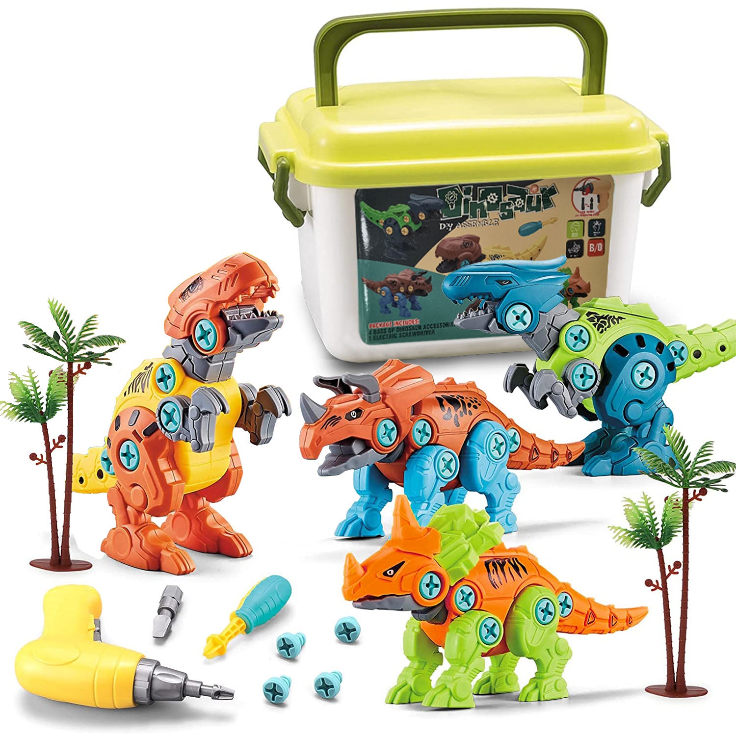 DIY Dinosaur Construction Building Block Assembly Toys with Electric Real Online