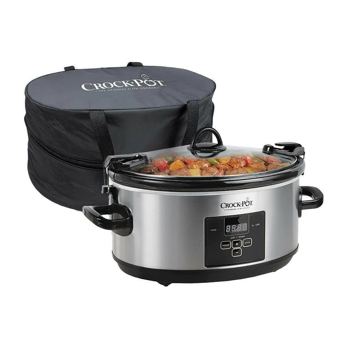 Crock-Pot 7 Quart Programmable Cook and Carry Extra Large Slow Cooker Digital Timer Clearance Pick A Best