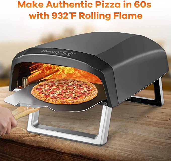 Geek Chef Outdoor Pizza Oven Pizza Grilling 12'' Portable Gas Oven Free Shipping Big Discount