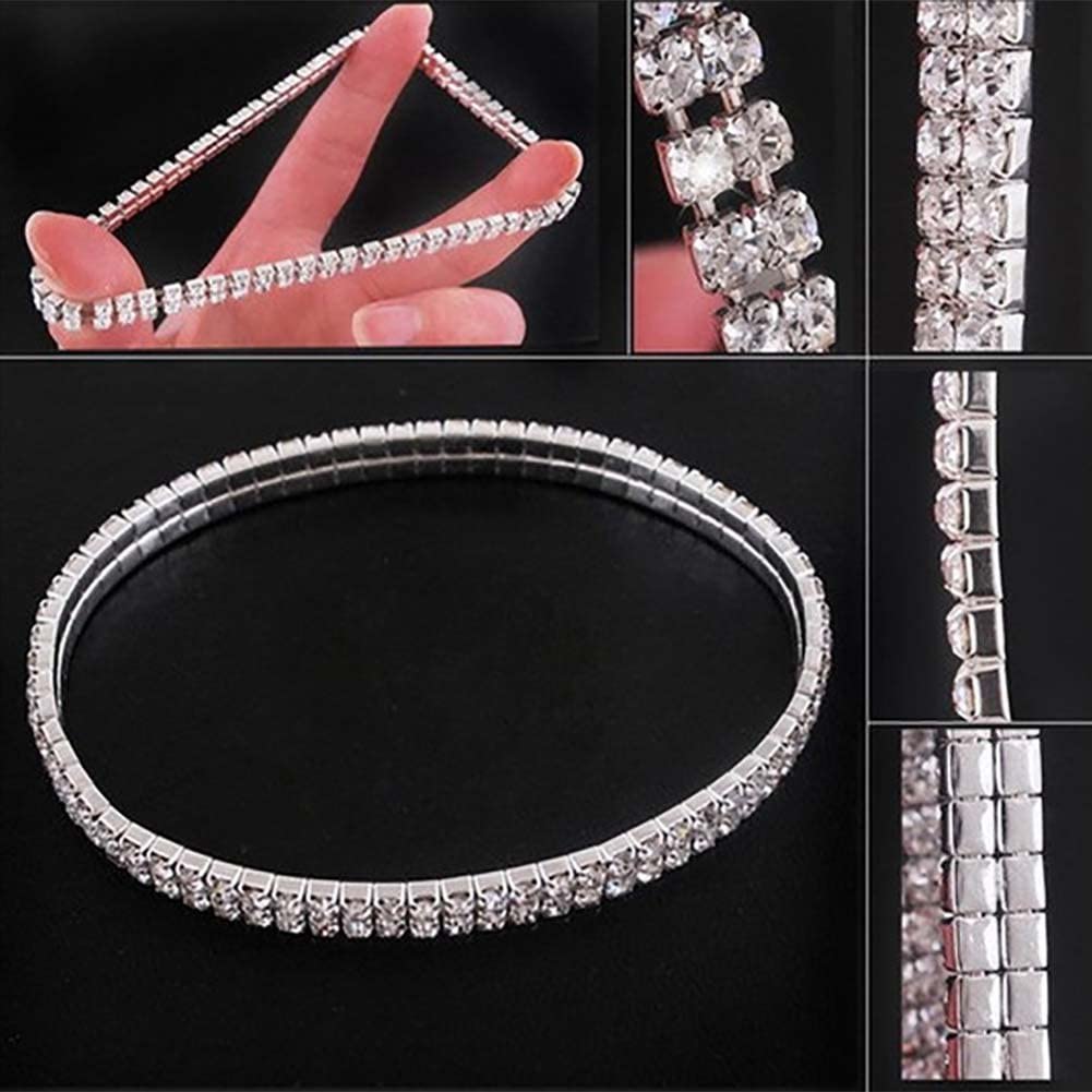 2-Piece: Women's Twinkle Diamond Anklet Buy Cheap Choice