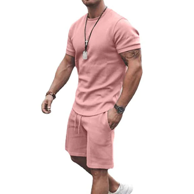 Men's Casual Activewear Running T-Shirt with Shorts Discount Best Seller