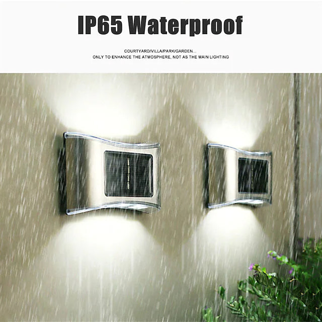 4-Piece: Solar Outdoor 6 LED Waterproof Wall Lights Buy Cheap Order