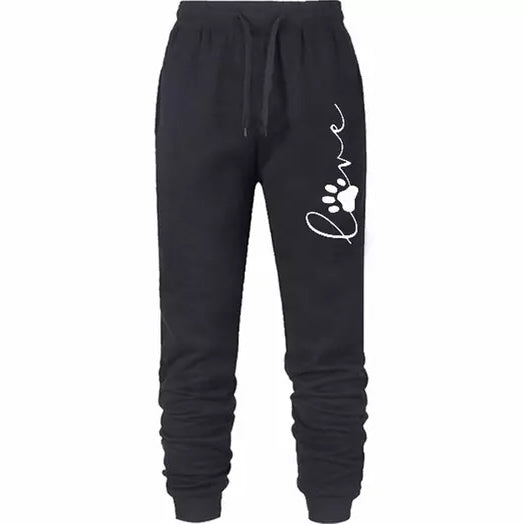 Leo Rosi Women's Love Dog Paw Print Joggers Outlet Buy