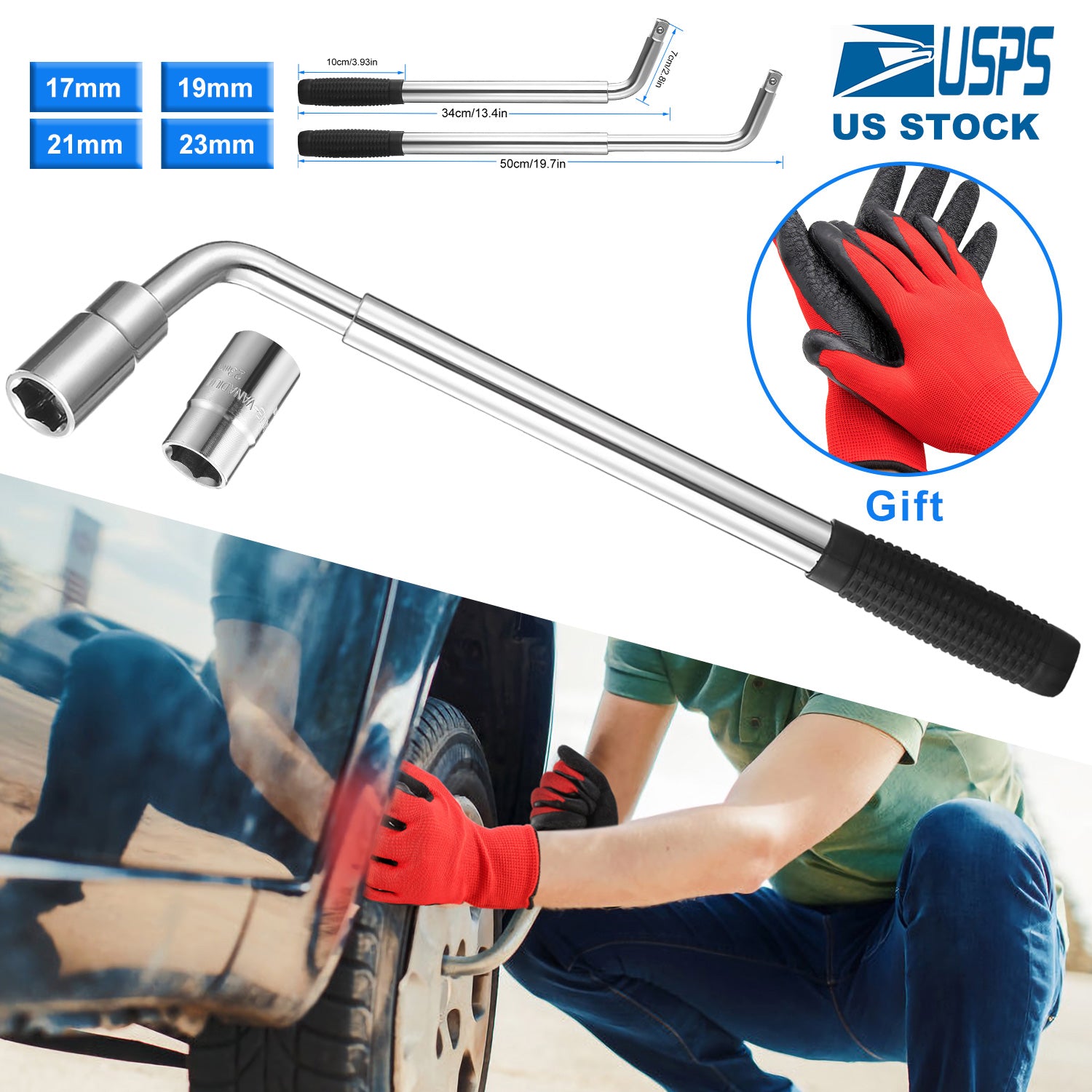 Telescoping Lug Wrench Extendable Tire Wheel Nut with CR-V Sockets Sale Release Dates