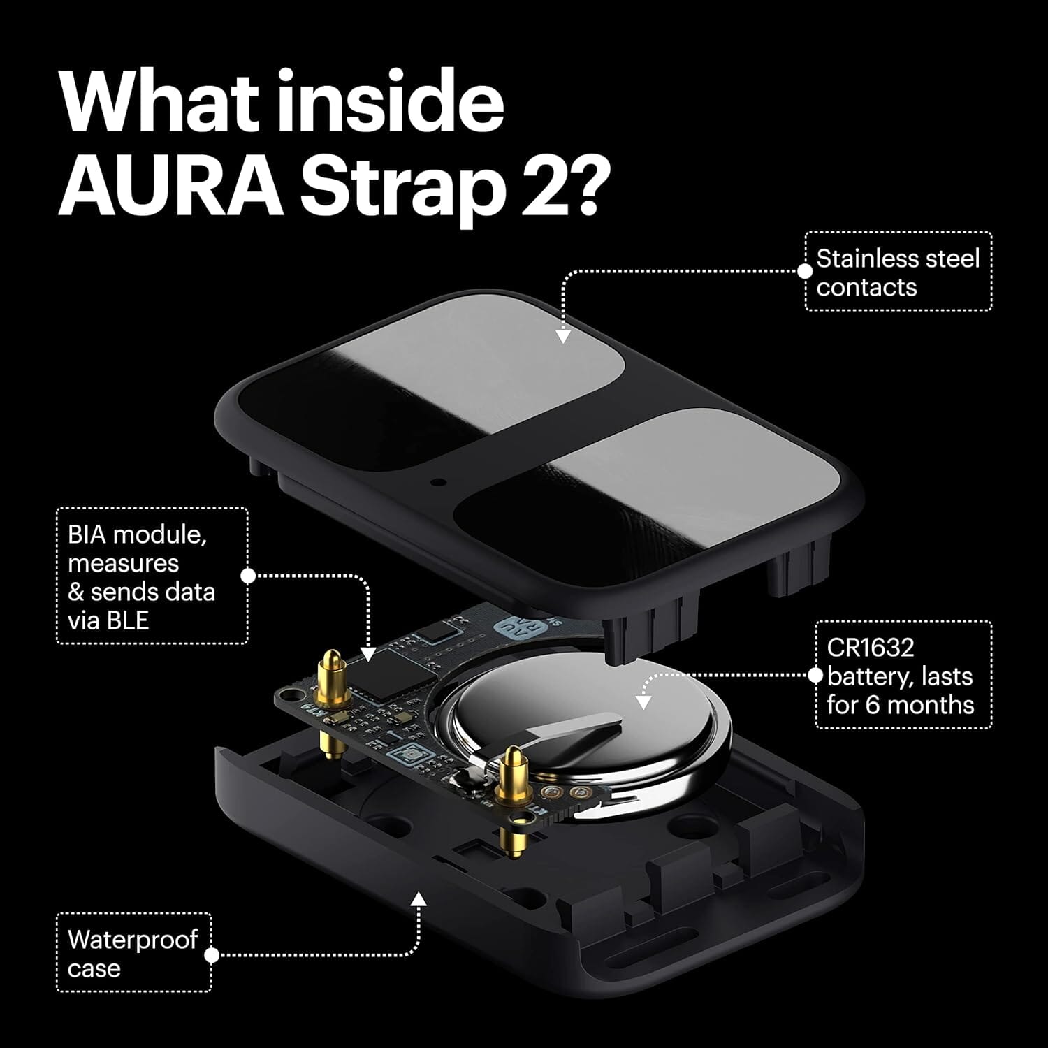 AURA Strap 2 Compatible w Apple Watch (45/49 mm (44/42mm), Coal Black)  (Refurbished) Good Selling Cheap Pice