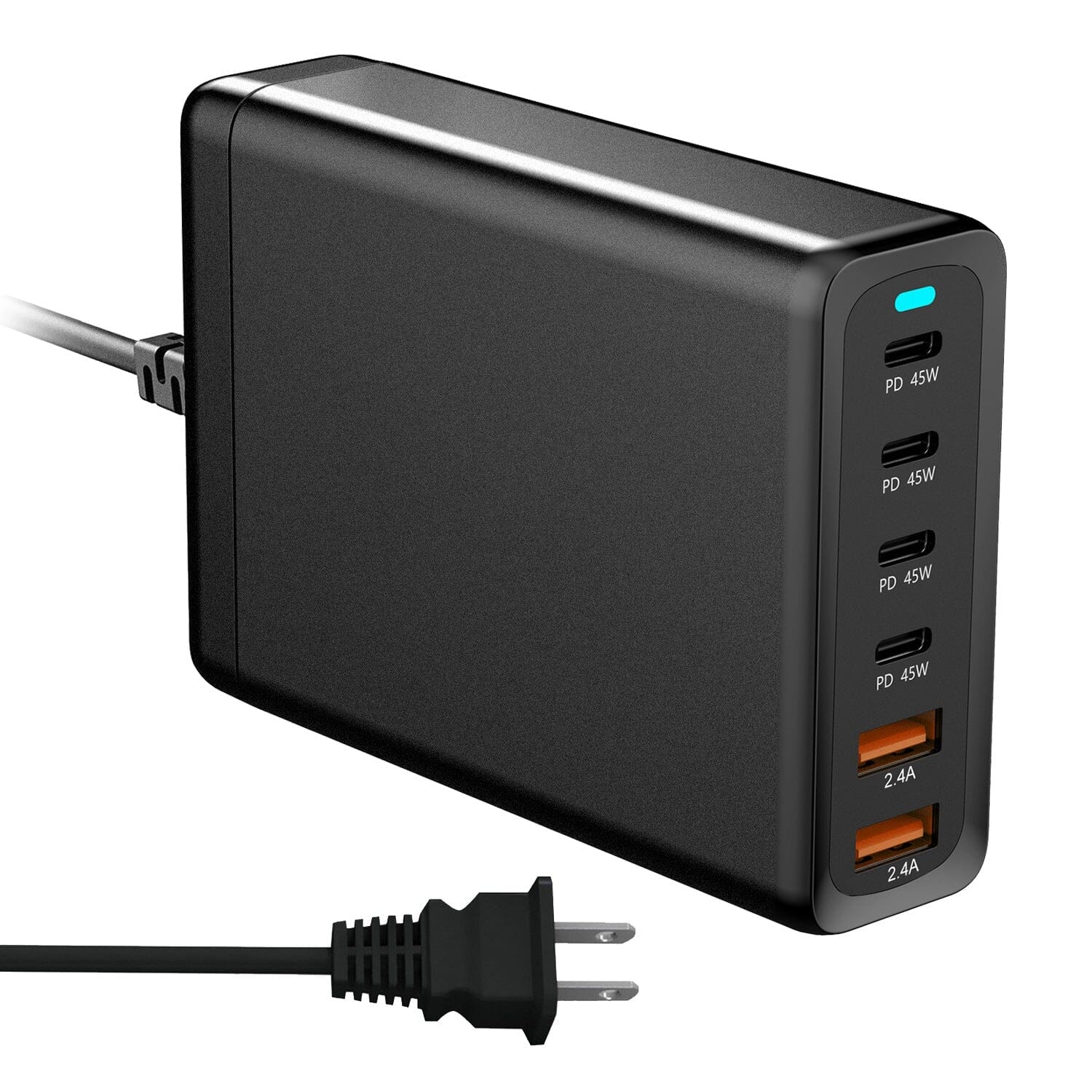 200W Fast Wall Charger with 6 Charging Ports Desktop USB Charging Station Clearance Pre Order