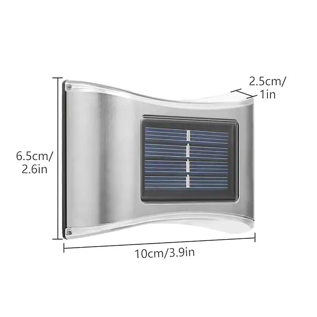 4-Piece: Solar Outdoor 6 LED Waterproof Wall Lights Buy Cheap Order