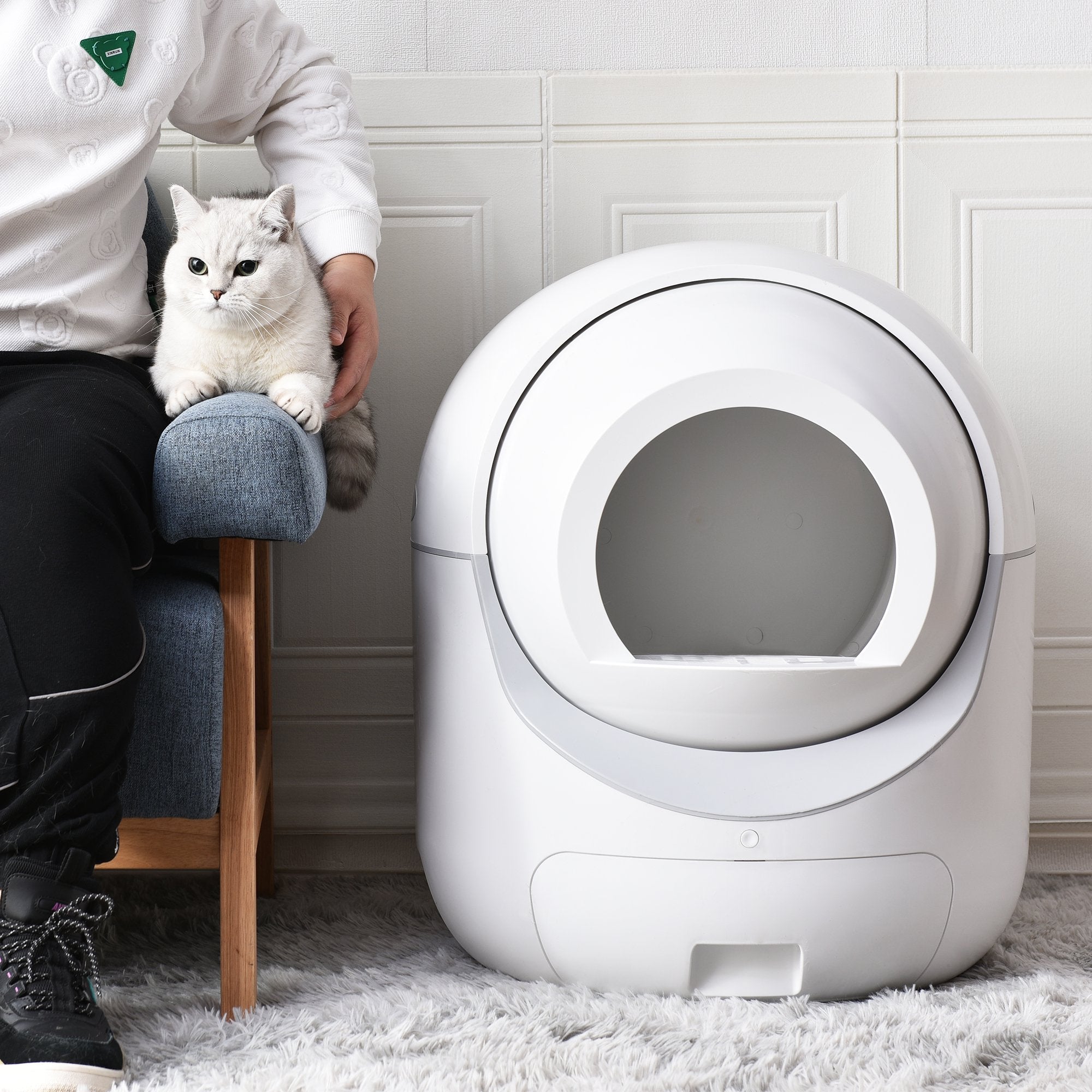 Smart Automatic Litter Box, Self -Cleaning Cat Litter Box for Multiple Cats Outlet Purchase