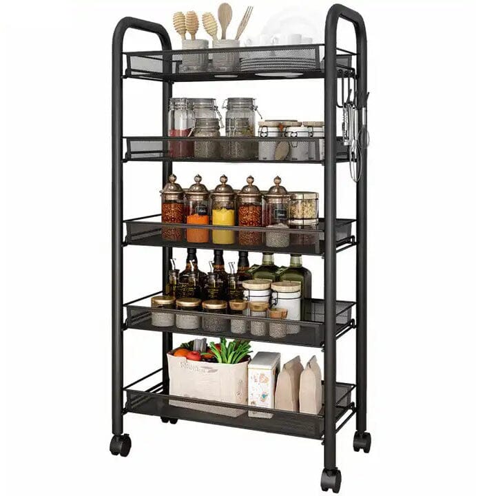 Kitchen Food Spice Cutlery Organizer Wheeled Storage Rack Shop For Sale