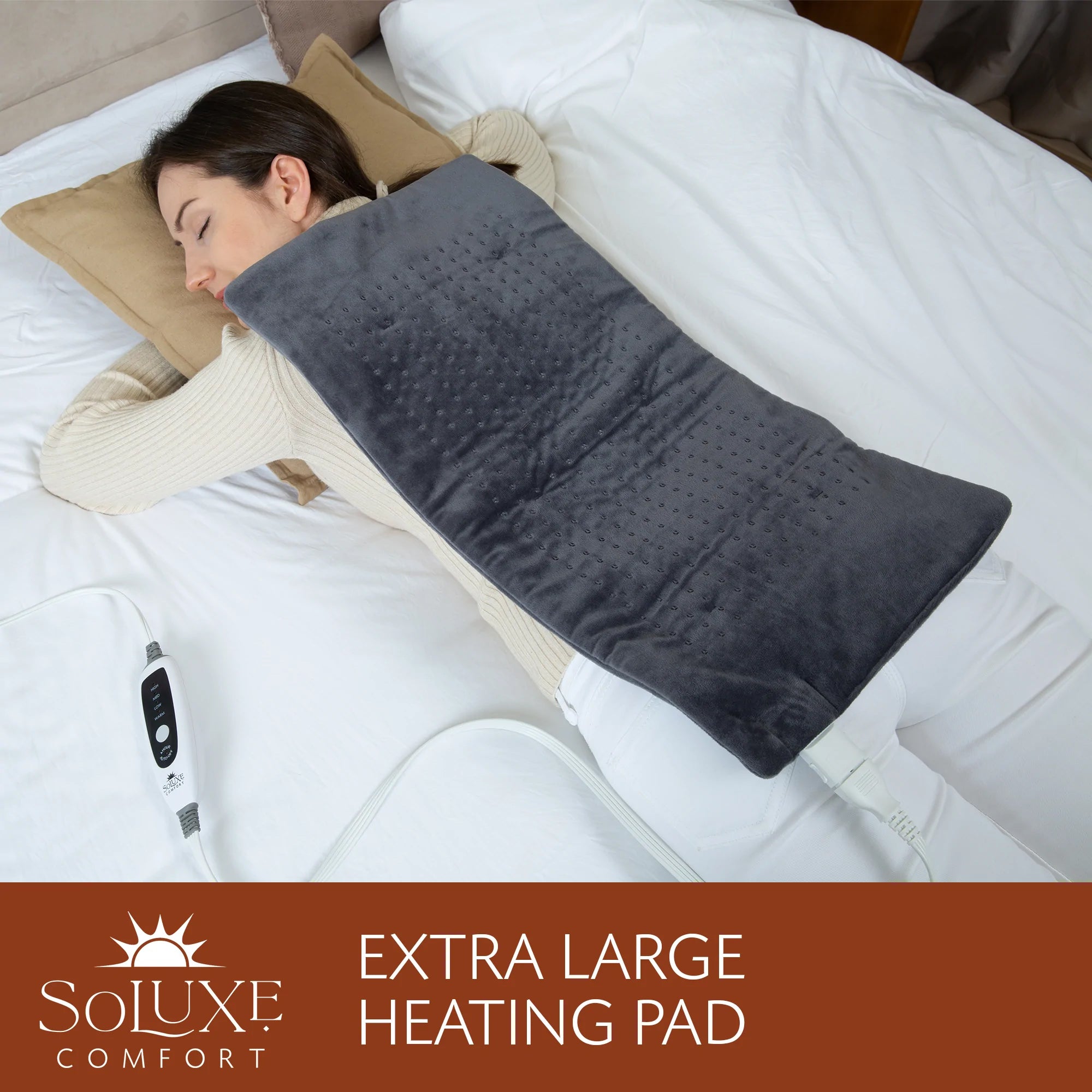 Soluxe Comfort XL King Size Heating Pad Websites Online