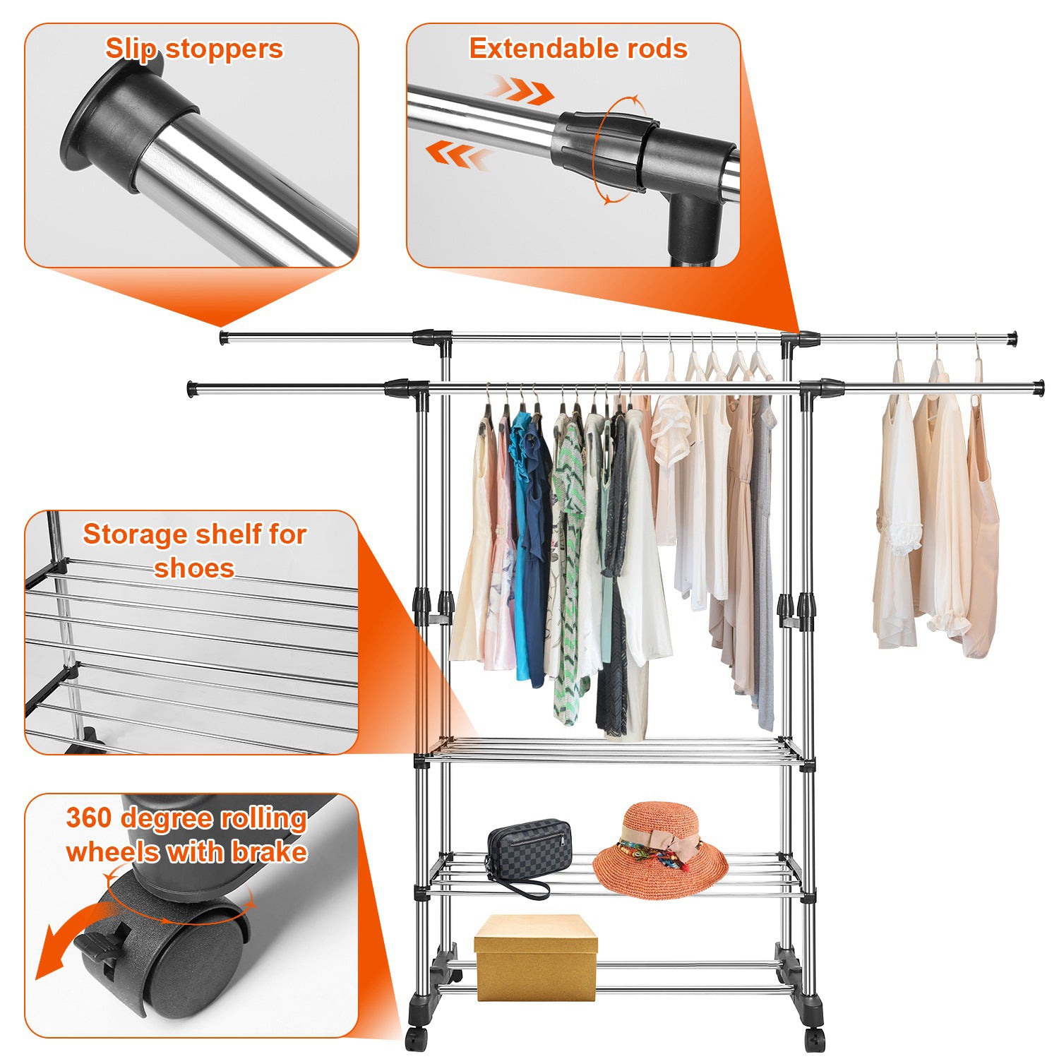 Extendable Garment Hanging Rack Largest Supplier For Sale