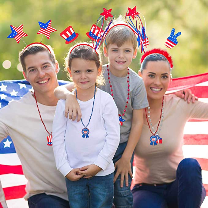 10-Piece: Patriotic Head Boppers Headband Buy Cheap New