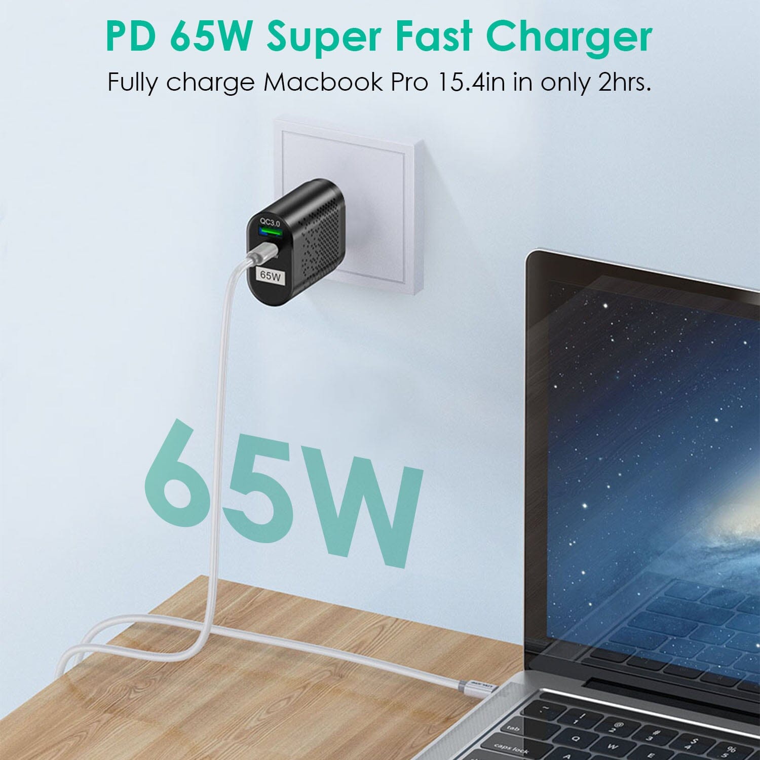 65W Type C Fast Wall Charger PD QC3.0 Adapter Top Quality Sale Online