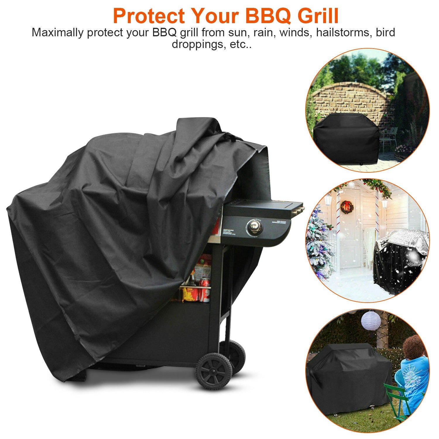 Water-Resistant Heavy Duty BBQ Grill Cover Cheap Sale Geniue Stockist