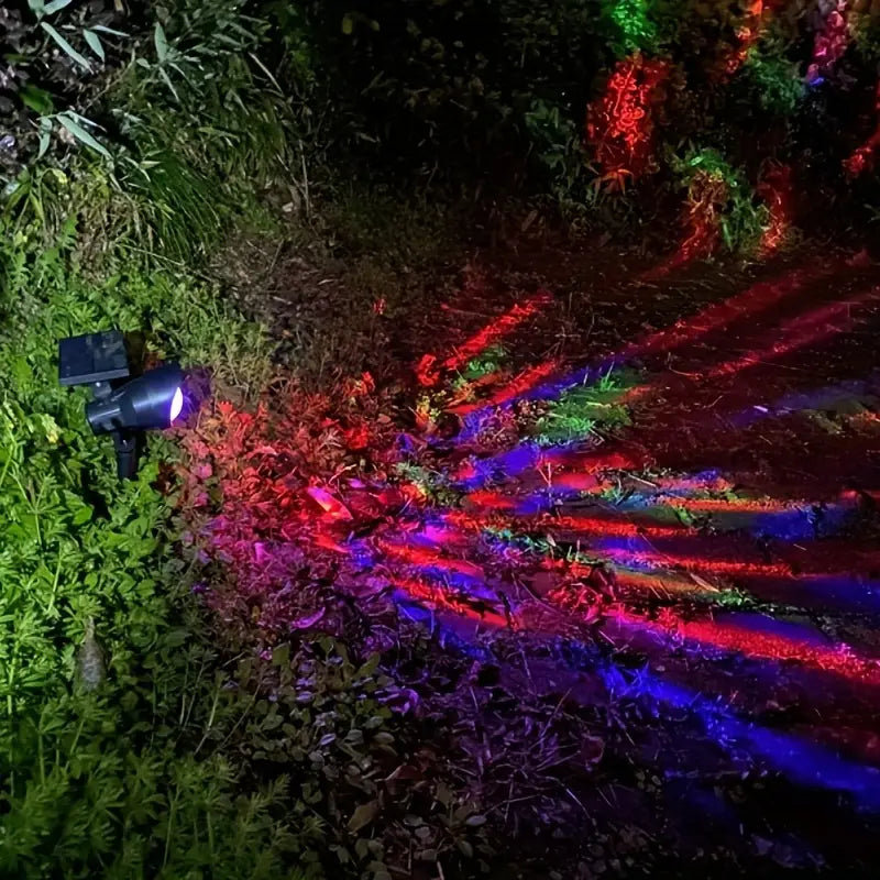 Outdoor Solar Rotating Color Projection Lamp 100% Guaranteed