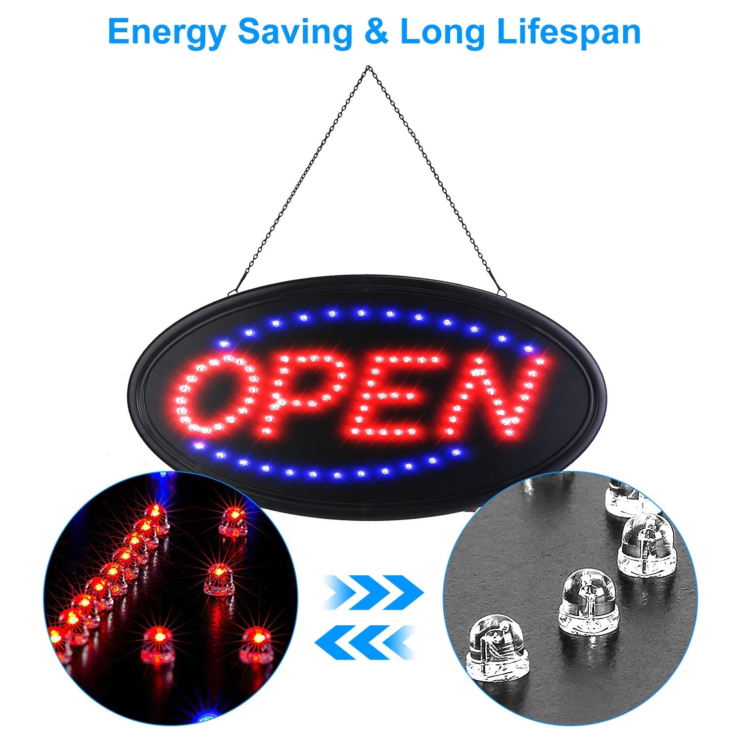 Business Neon Open Sign Advertisement Board with Steady Flashing Modes Latest Sale Online