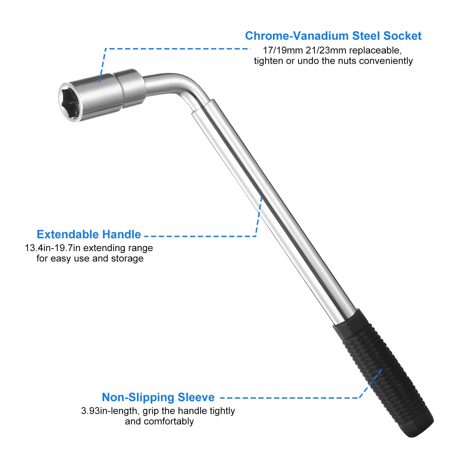 Telescoping Lug Wrench Extendable Tire Wheel Nut with CR-V Sockets Sale Release Dates