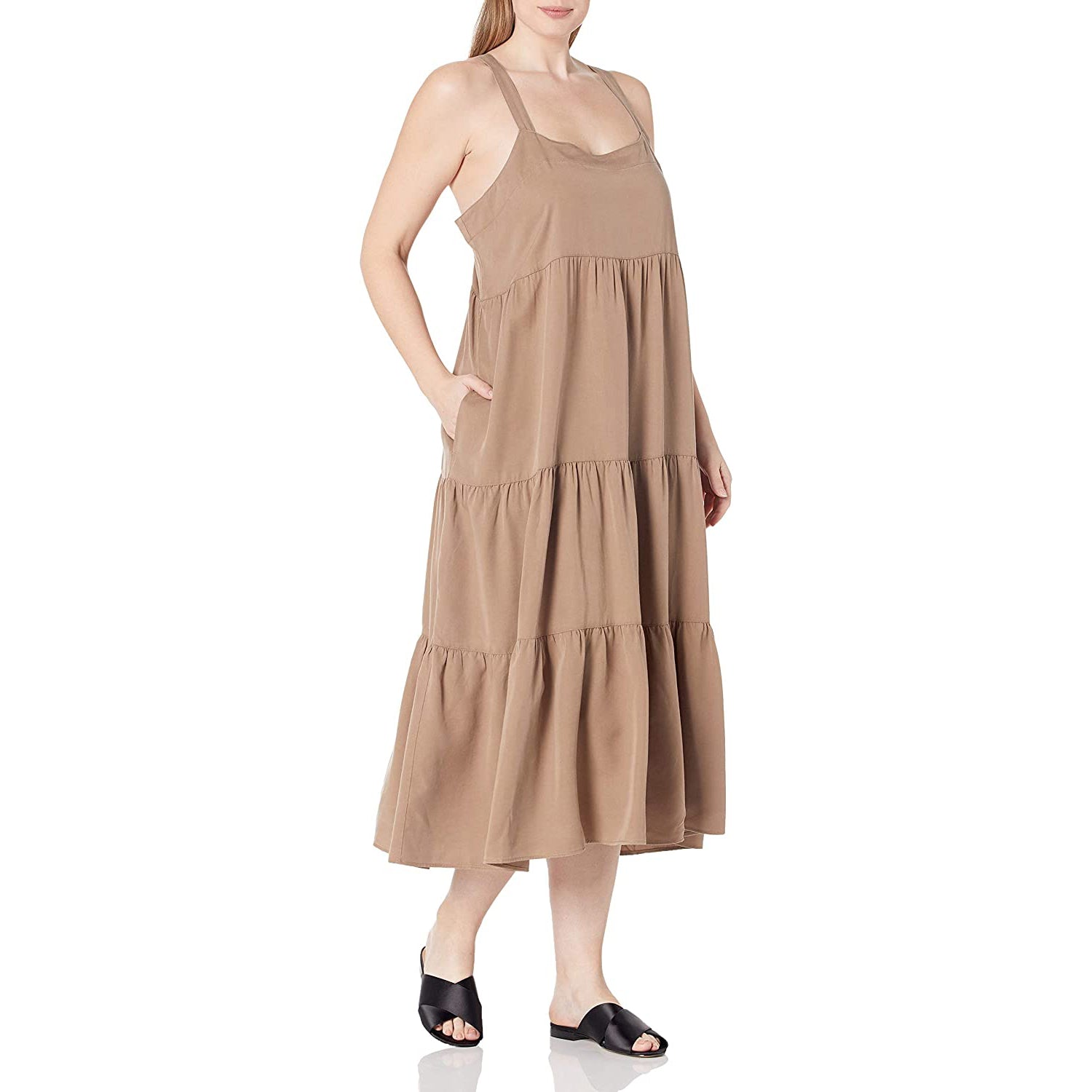 Women's Britt Tiered Maxi Tent Dress Cheap Sale Good Selling
