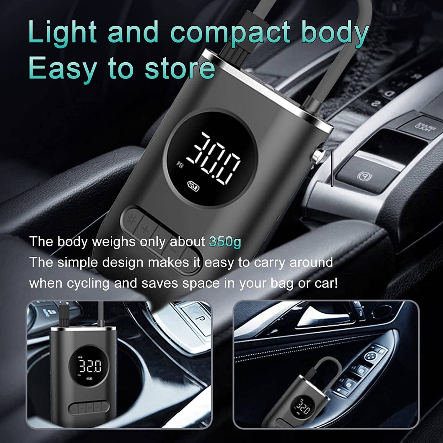 Cpplia Wireless Air Pump Digital Tire Pressure Detection LED Tire Inflator Latest Sale Online