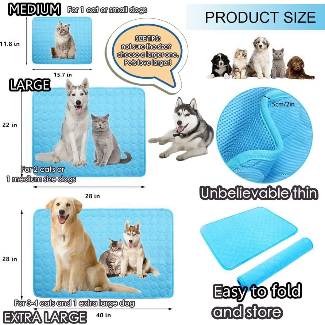 Automatic Cooling Dog Mat Washable Pet Sleeping Blanket Mat Free Shipping Low Cost