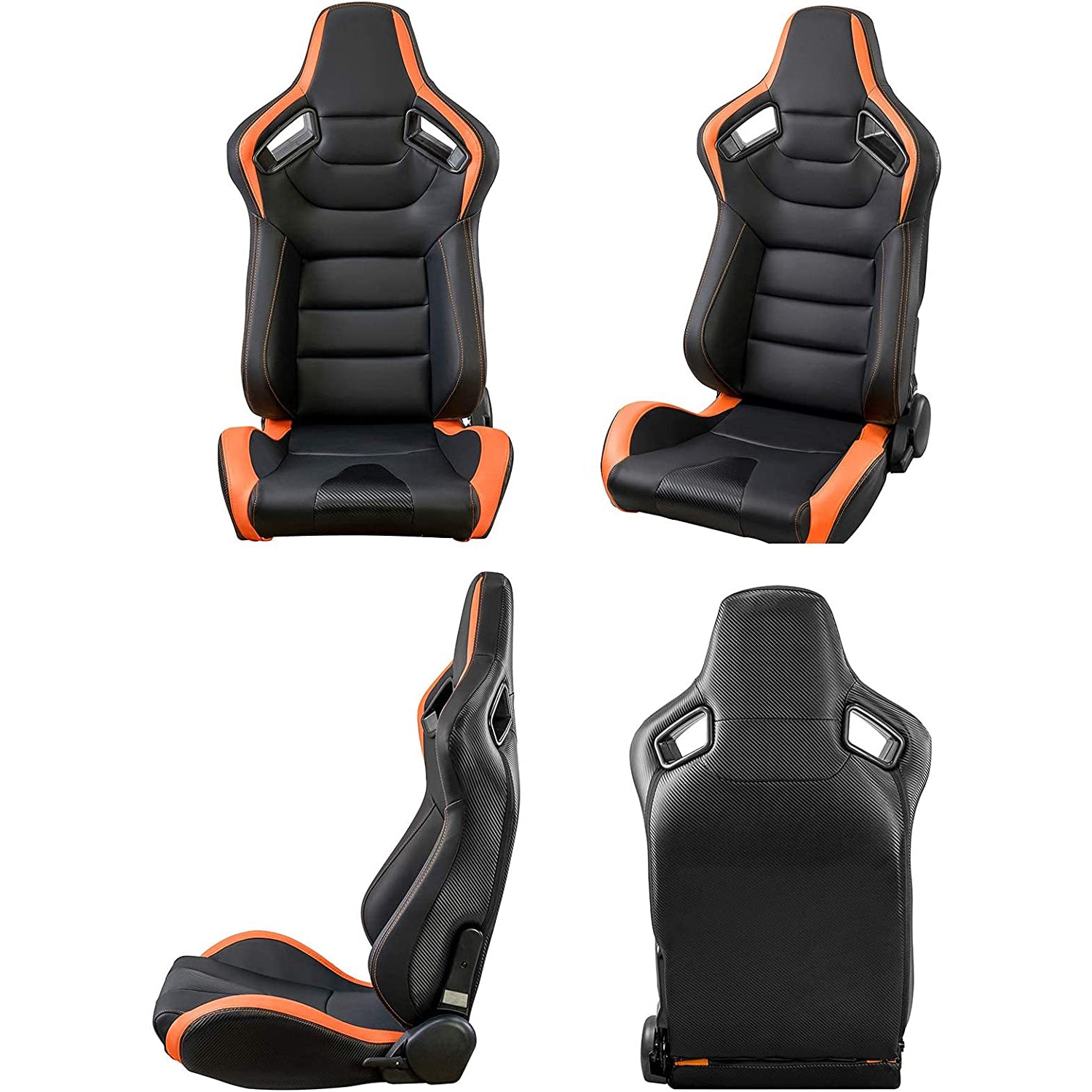 2-Pieces Set: Universal PVC Leather Bucket Seats Marketable Sale Online