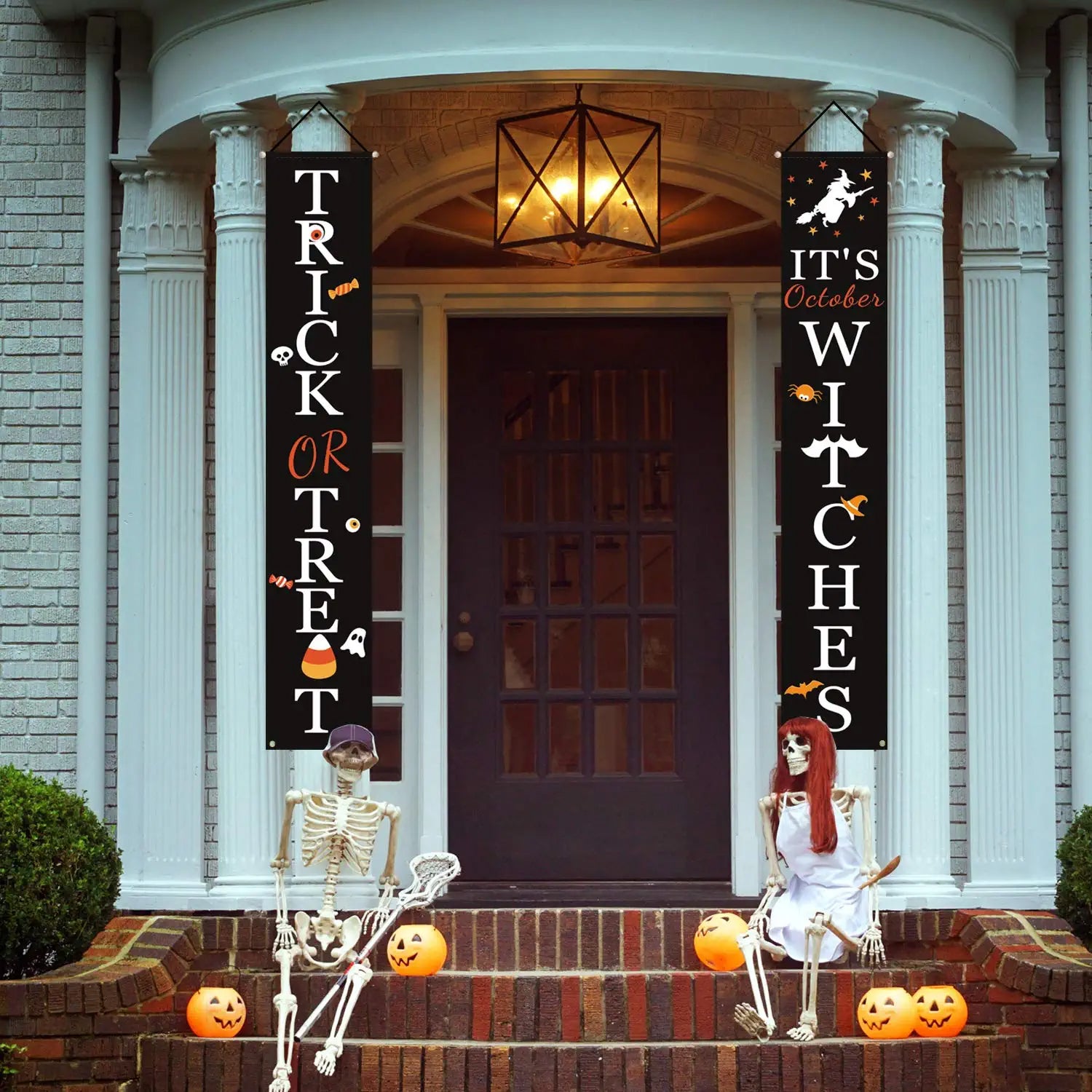 Halloween Porch Decoration October Witch Front Porch Banner Decorations Sale In China