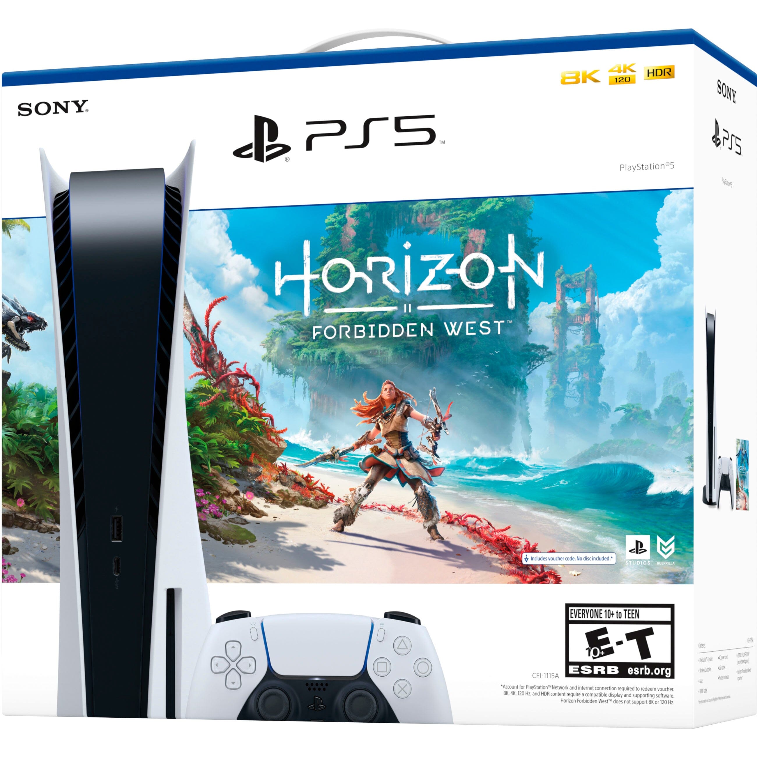 Sony PlayStation 5 Console Horizon Forbidden West Bundle Disk Outlet Free Shipping Authentic