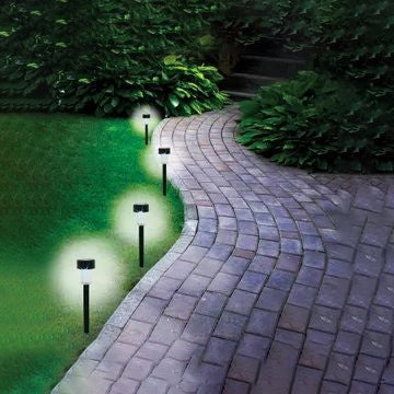 4-Piece: Solar Powered Garden Lights Set Extremely Cheap Online