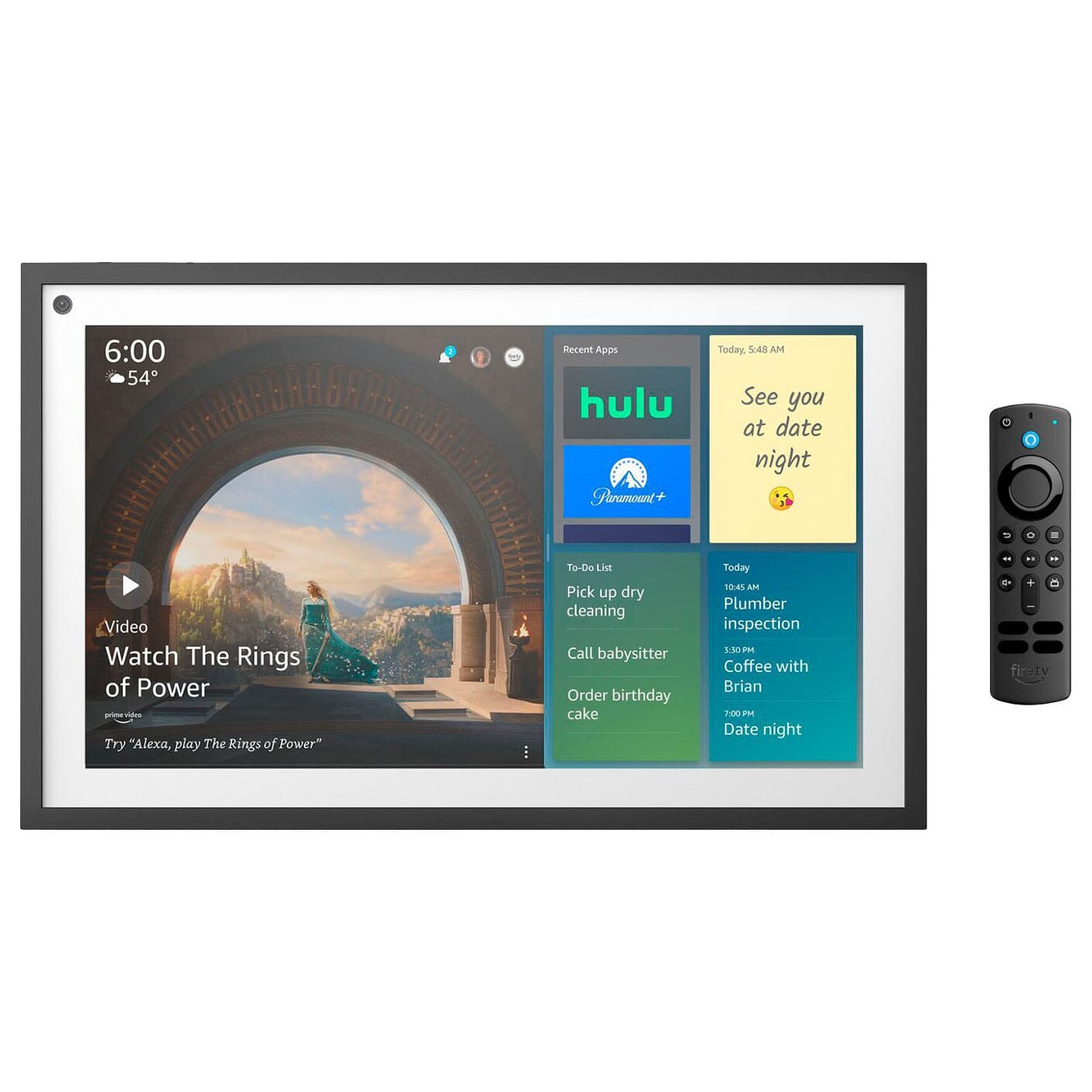 Amazon Echo Show 15 15.6 Smart Display with Alexa and Fire TV - Black (Refurbished) Sale Top Quality