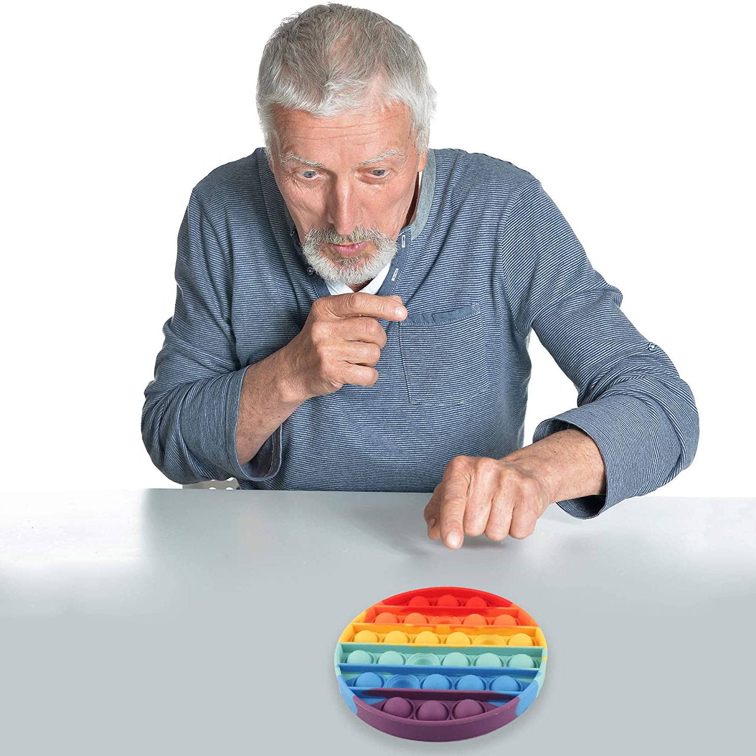 4-Pack: Rainbow Pop-It Bubble Popper Outlet Affordable