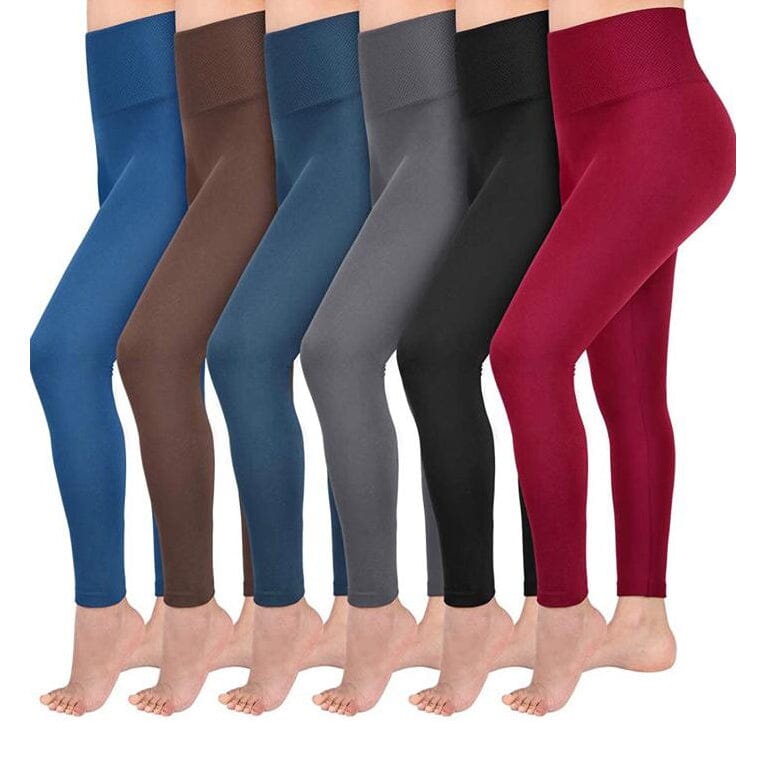 4-Pack: Women’s Fleece Lined Leggings High Waist (One Size) Outlet Cheap Authentic