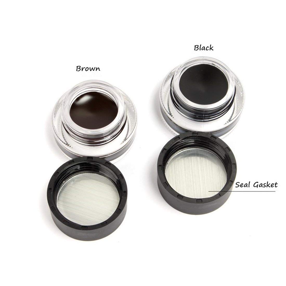 2-in-1 Black and Brown Gel Eyeliner Set Sale Geniue Stockist