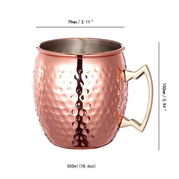 4-Pack: Hammered Copper Plated Moscow Mule Mug Largest Supplier Online