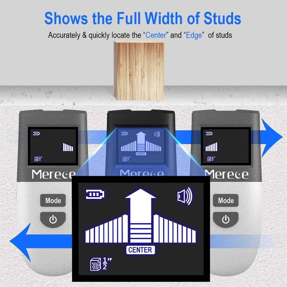 Stud Finder Wall Scanner – 5 in 1 Stud Sensor – Center Finding with LCD Display – with 9-Volt Battery Free Shipping Pices