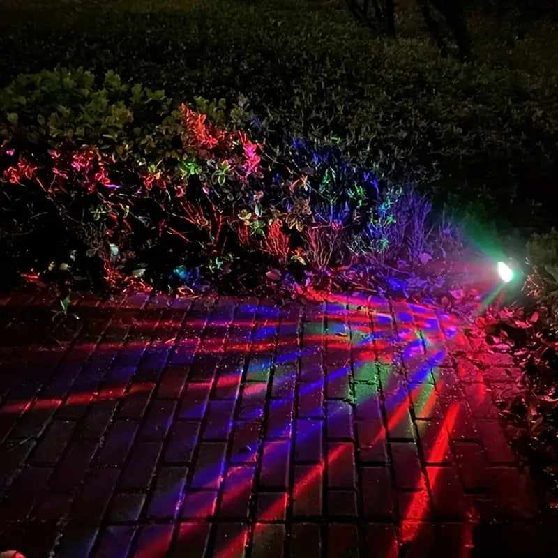 Outdoor Solar Rotating Color Projection Lamp 100% Guaranteed