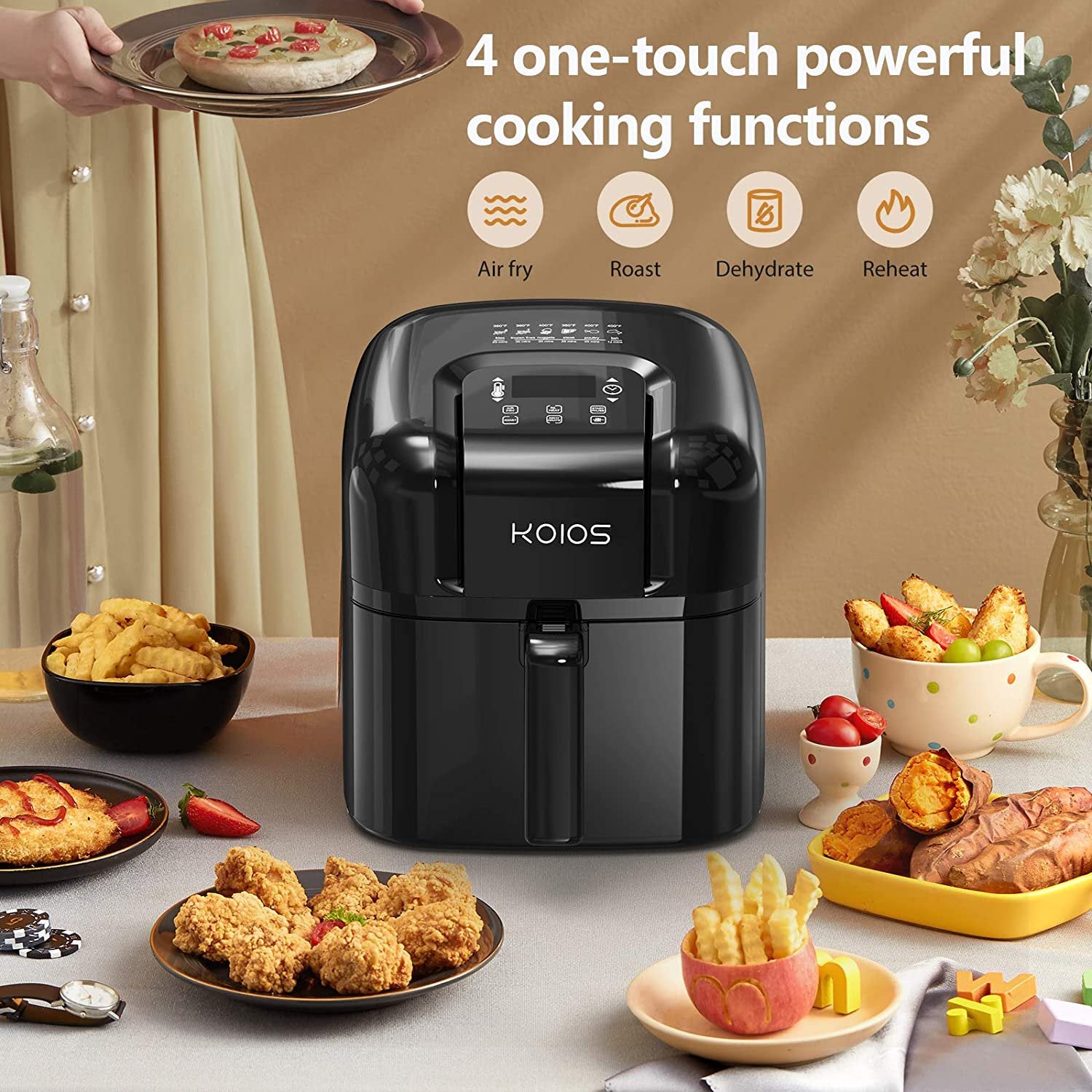 KOIOS 7.8 QT Large Air Fryer Dehydrator Outlet Lowest Pice