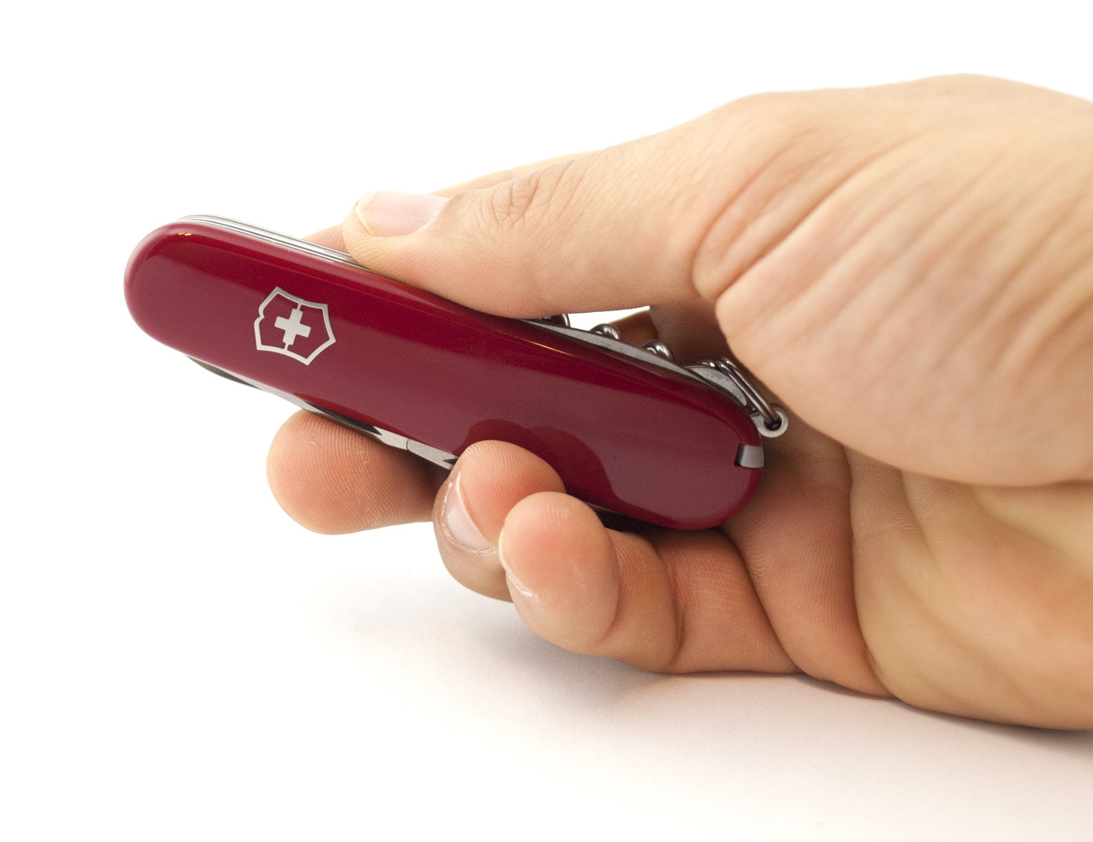 Victorinox Huntsman Swiss Army Knife, 3.5 Closed, Red Scales - 1.3713-033-X1 Sale New