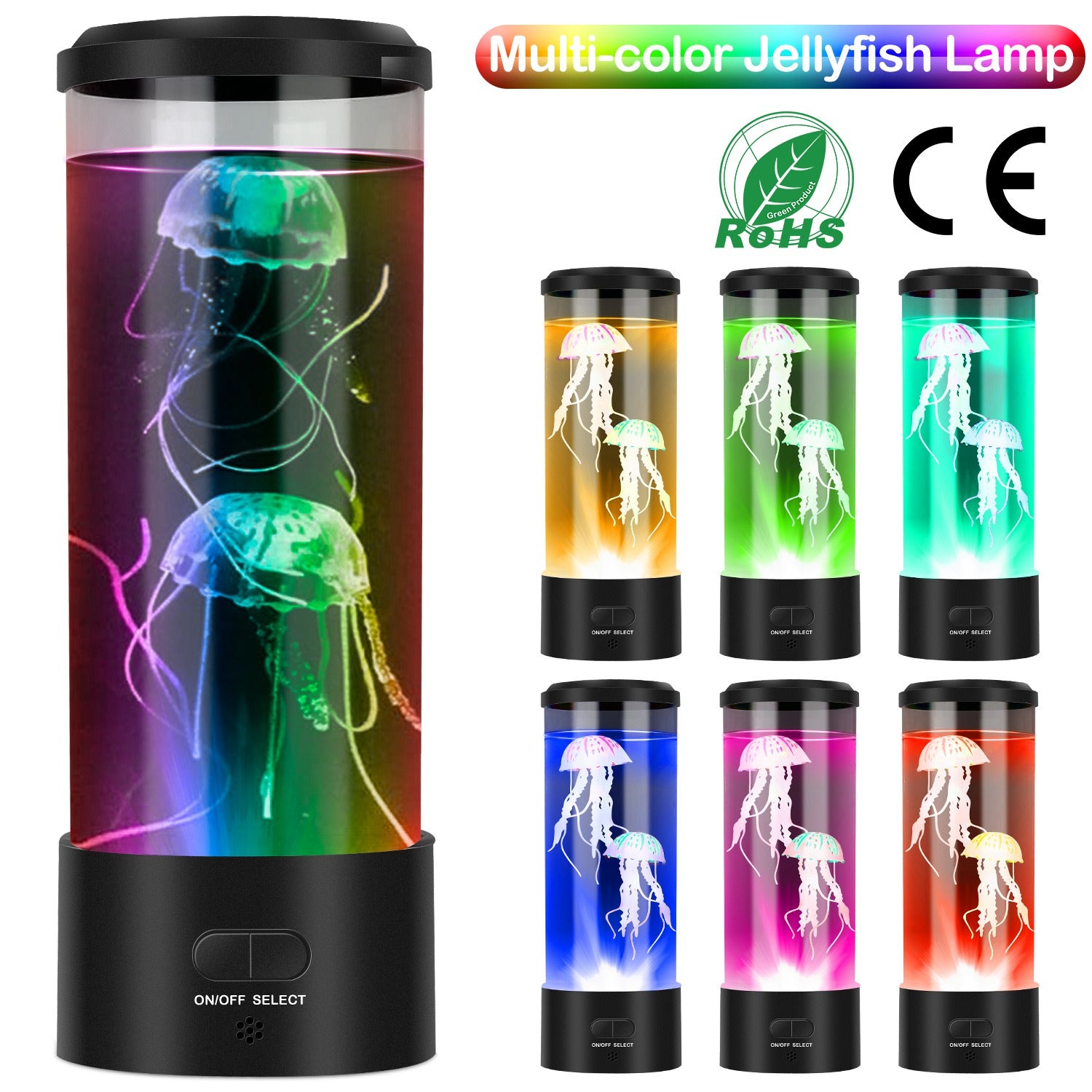 Jellyfish Lava Lamp Multicolor Changing Mood Night Light Cheap Sale Lowest Pice