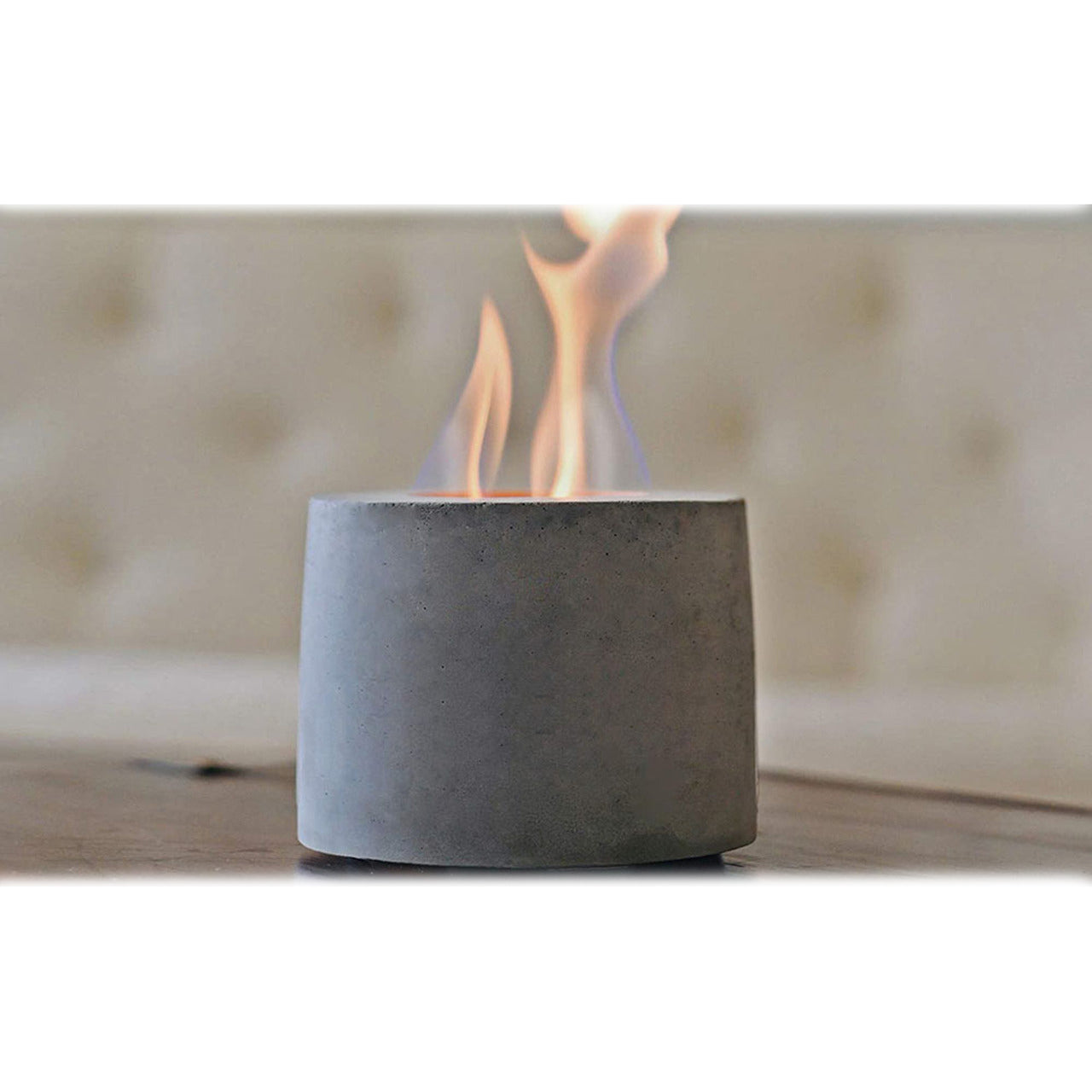 Cement Tabletop Fireplace with Metal Cup and Cork Base Cheap Pice