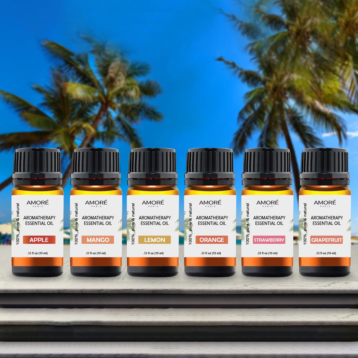 6-Piece: Tropical Collection Therapeutic-Grade Aromatherapy Essential Oil Set Free Shipping Big Sale