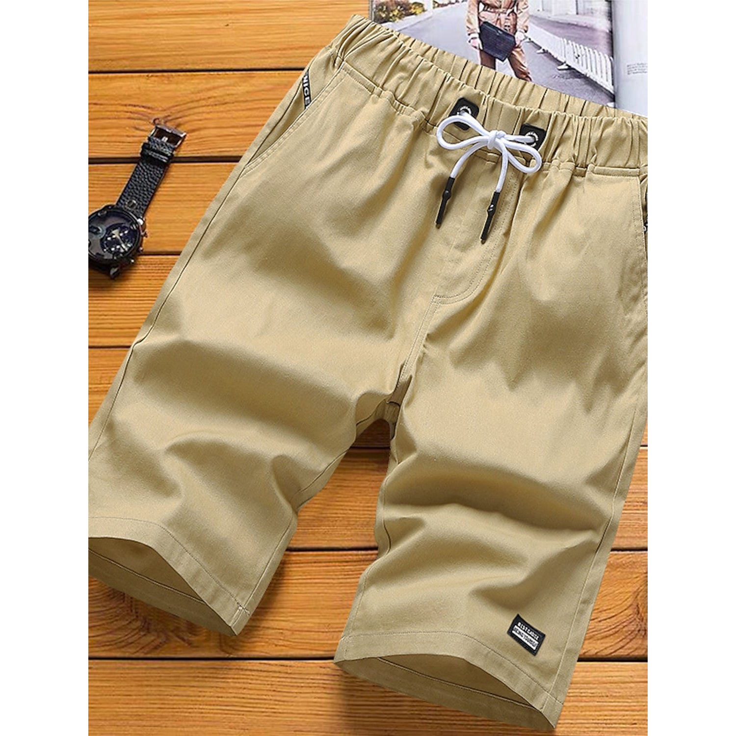 Men's Drawstring Knee Sweatpants Comfortable Cheap Online